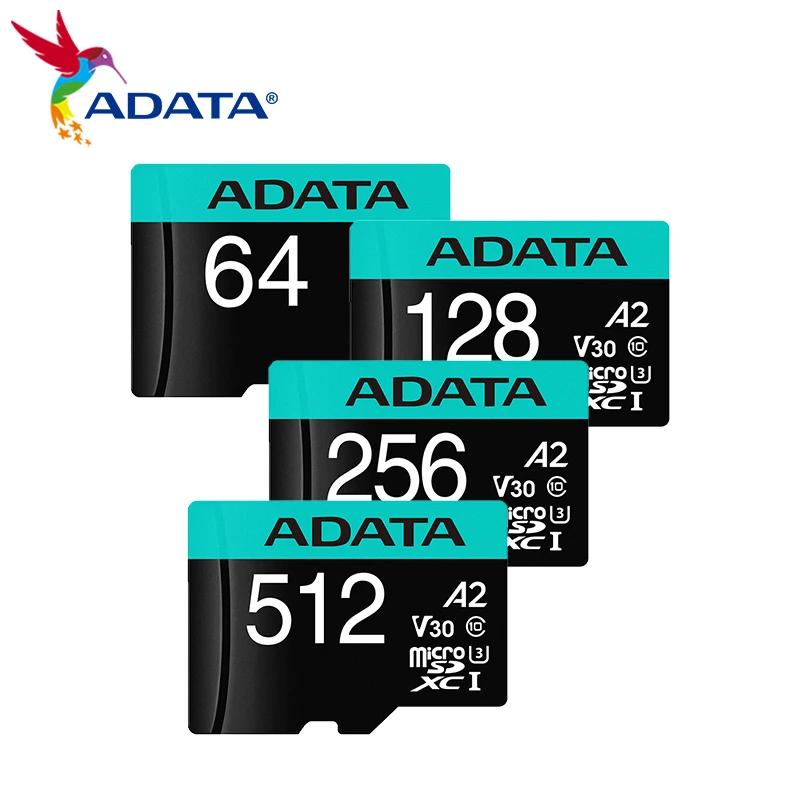 ADATA ޸ ī, ̾  ũ SDXC ī,  A2 U3 V30 ũ SD ī, UHS-I TF ī, 64GB, 128GB, 256GB, 512GB, 1TB